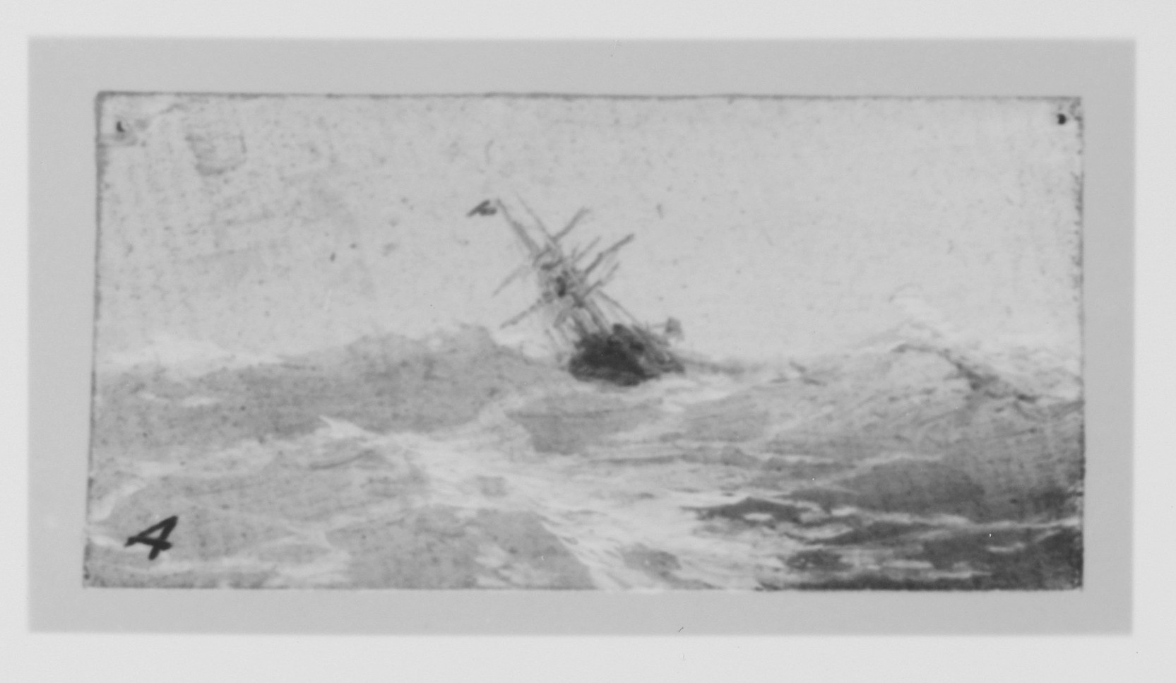 Корабль в бурном море - 1892