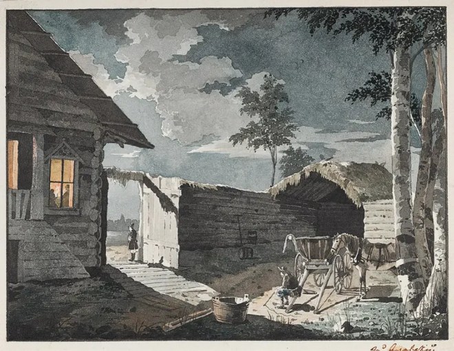 Крестьянский двор - 1830 - Peasant yard