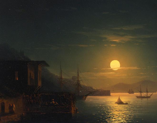 Moonlight on the Bosphorus - Aivazovsky