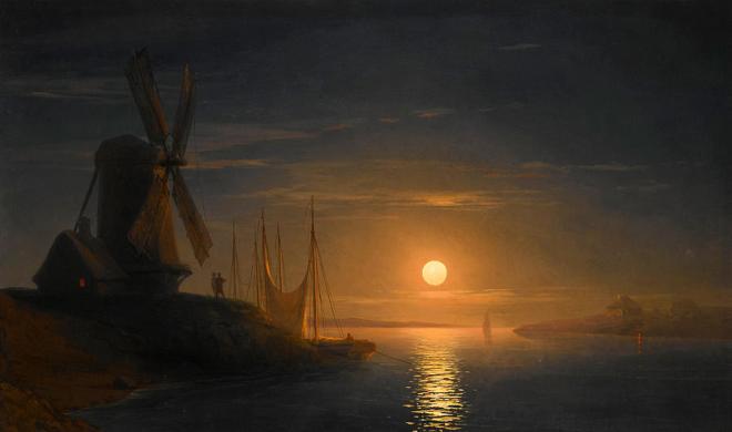 Moonlight over the Dnieper - Aivazovsky