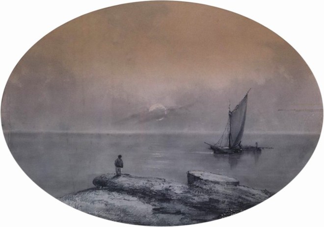 On the seashore - Aivazovsky