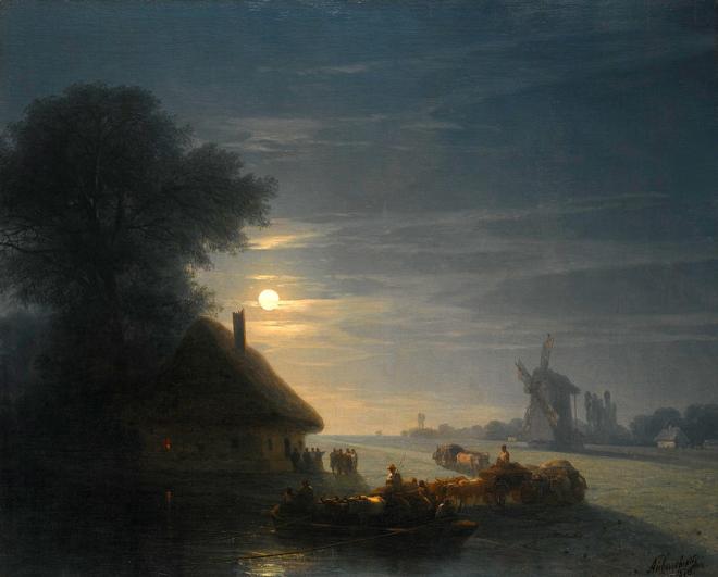 Russian Landscape at Night - Aivazovsky