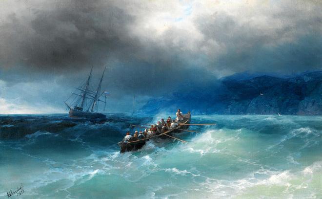 Storm over the Black Sea - Aivazovsky