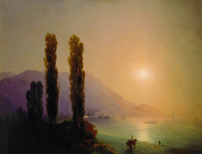 Sunrise off the coast of Yalta - Aivazovsky