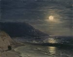 Yalta. Mountains at night - Aivazovsky
