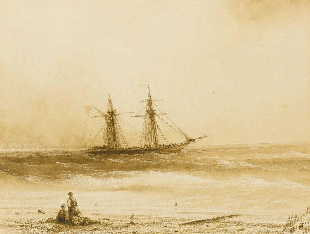 Корабль у турецкого берега - 1858