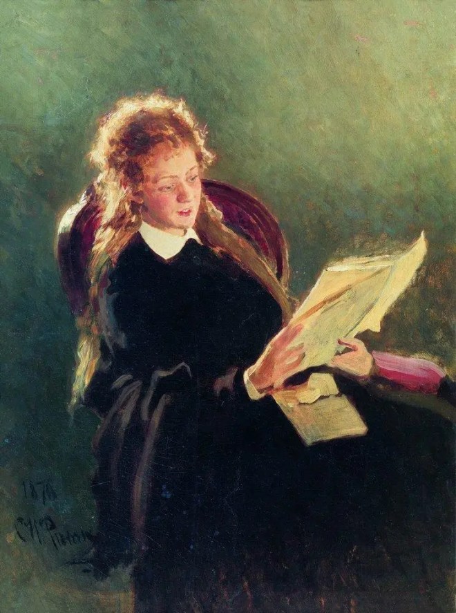 Reading girl - 1876