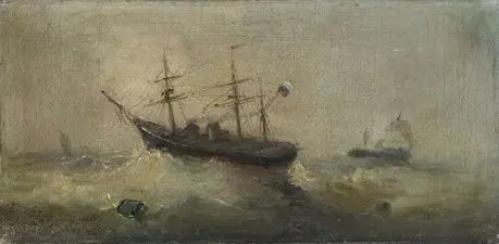 Волна. Два корабля