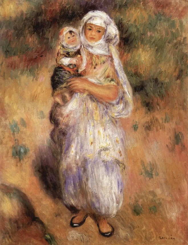 An Algerian woman with a child - 1882