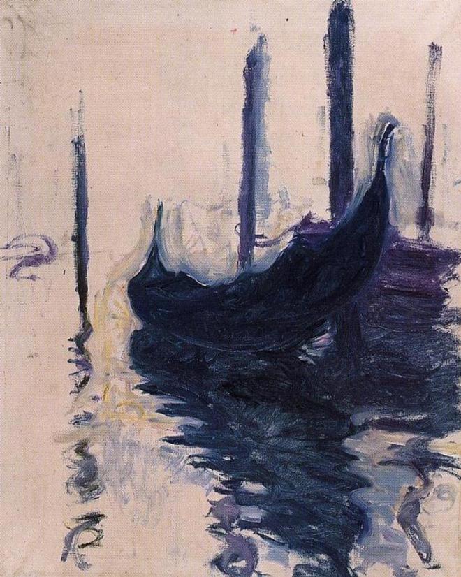 Claude Monet - Gondola in Venice - 1908