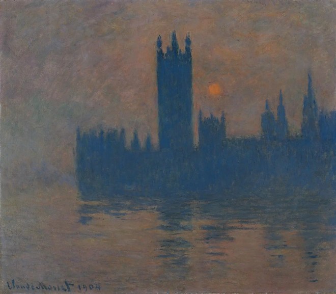 Claude Monet - Parliament building at sunset - 1904