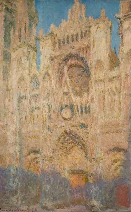 Claude Monet - Rouen Cathedral in the evening - 1894