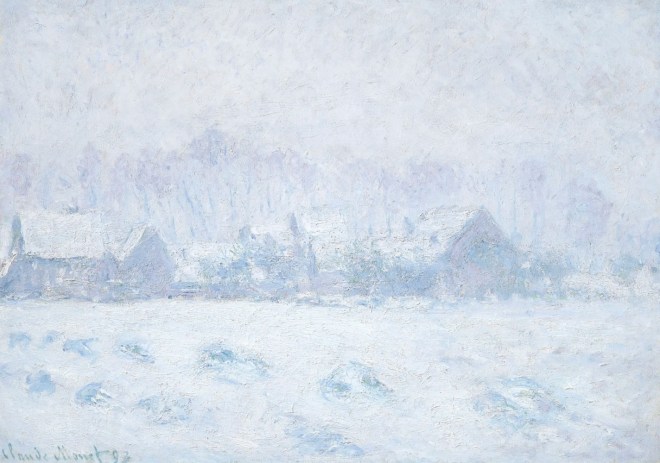 Claude Monet - The effect of snow in Giverny - 1893
