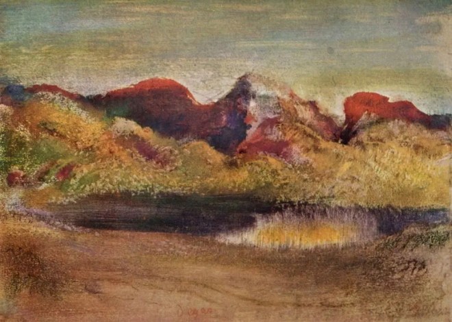 Degas - Sea and mountains - 1892