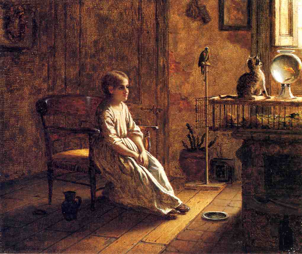 Eastman Johnson - A Child's Menagerie-1859