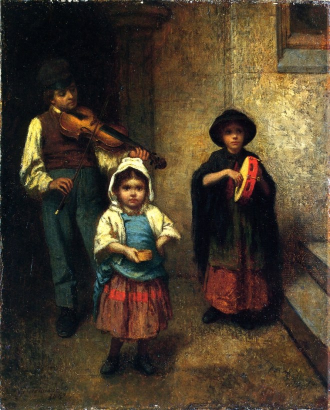 Eastman Johnson - Street Musicians -1861