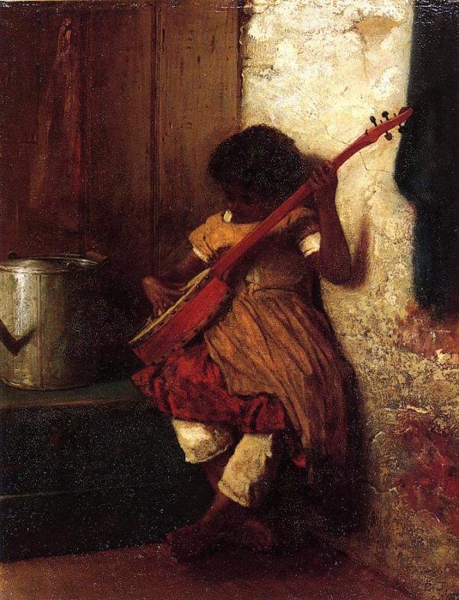 Eastman Johnson - Street Musicians -1869