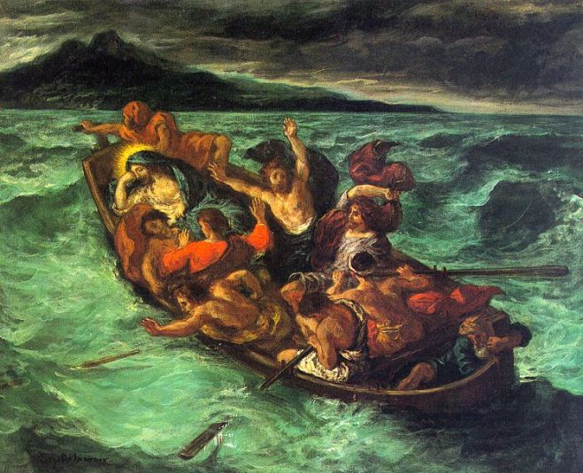 Eugene Delacroix - Christ on Lake Genisaret - 1854