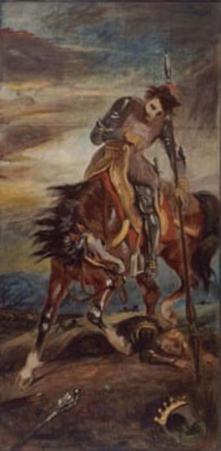 Eugene Delacroix - King Rodrigo-1833
