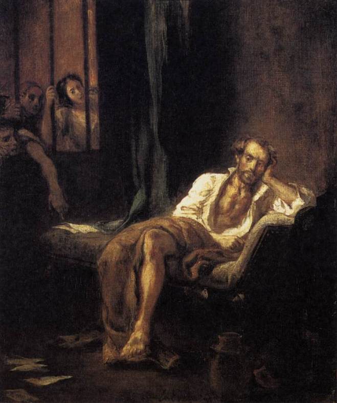 Eugene Delacroix - Tasso in the madhouse -1839
