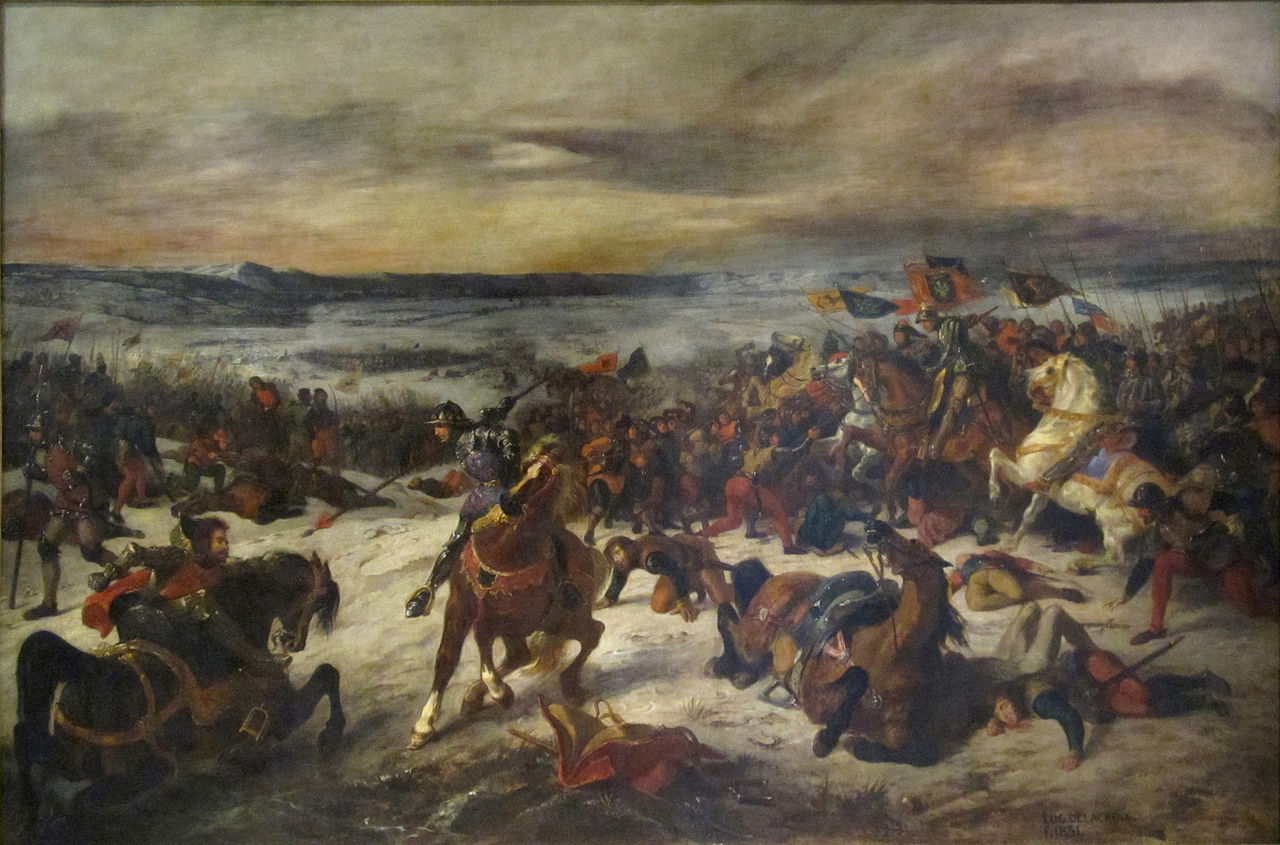 Eugene Delacroix - The Battle of Nancy - 1831