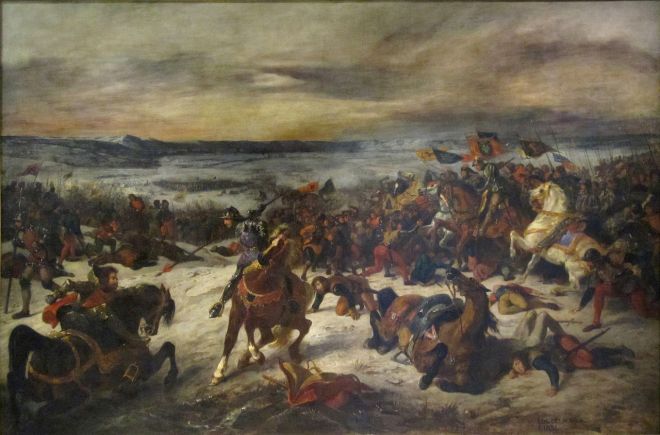 Eugene Delacroix - The Battle of Nancy - 1831