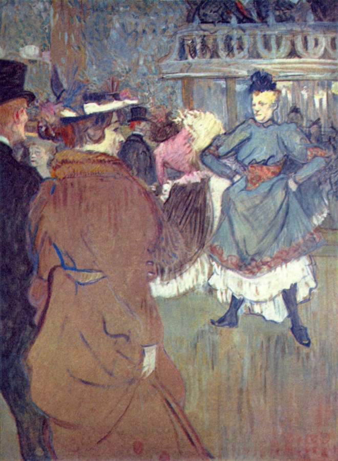 Henri de Toulouse-Lautrec - Moulin Rouge The departure of the quadrille-1892