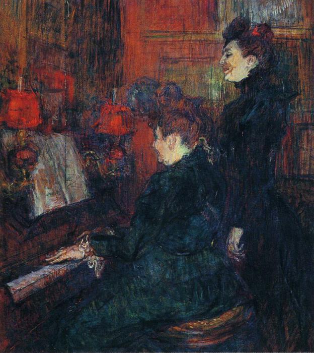 Henri de Toulouse-Lautrec - The Singing Lesson -1898