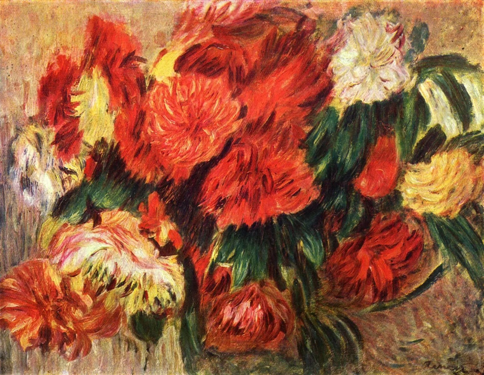 Still life with chrysanthemums - 1900