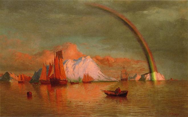William Bradford - Arctic Sunset with Rainbow -1877