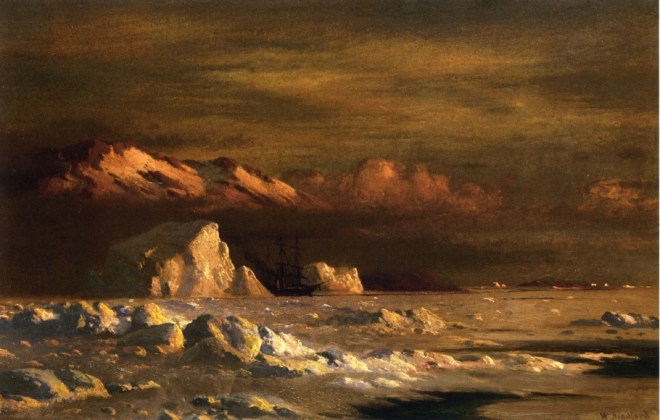 William Bradford - Ship and Icebergs -1874
