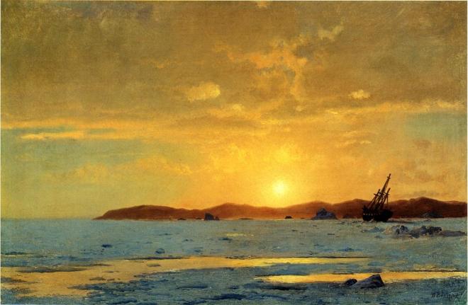 William Bradford - The Panther, Icebound -1869