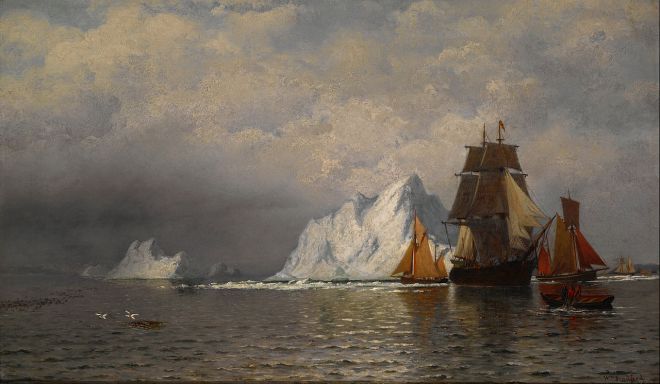 William Bradford -Whaler and Fishing Vessels near the Coast of Labrador -1880